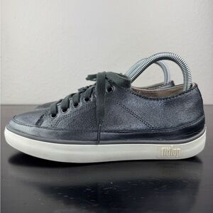 Size 6 - Fit Flop Rally Black Metallic Sneaker